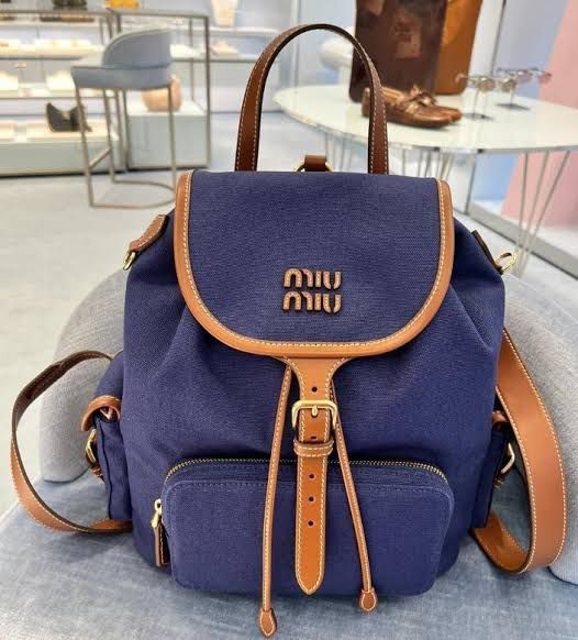 MIU MIU PREMIUM BACKPACK WITH DUST COVER PREMIUM QUALITY