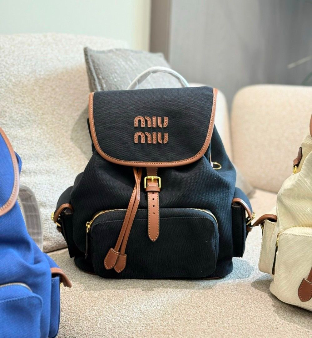 MIU MIU PREMIUM BACKPACK WITH DUST COVER PREMIUM QUALITY