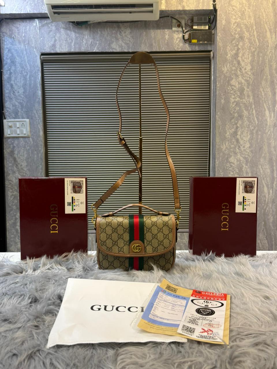Gucci Ophidia GG shoulder bag with og box
