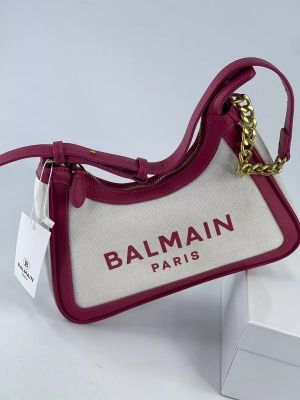 BALMAIN B ARMY LOGO PRINT SHOULDER BAG WITHOUT BOX