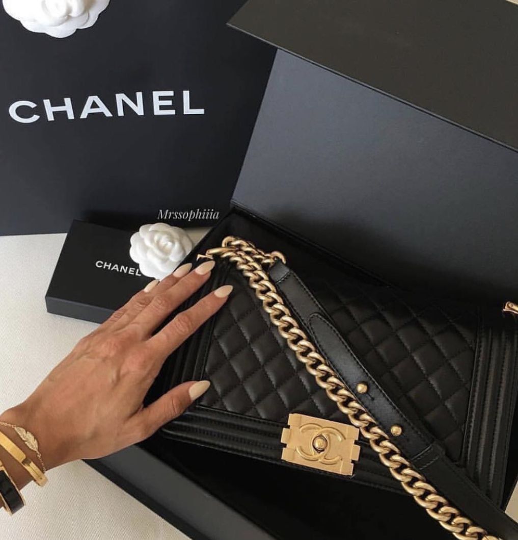 Channel leboy golden buckle premium quality with box