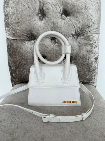 Jaccquemus Le Chiquito Noeud mini leather bag with box premium quality