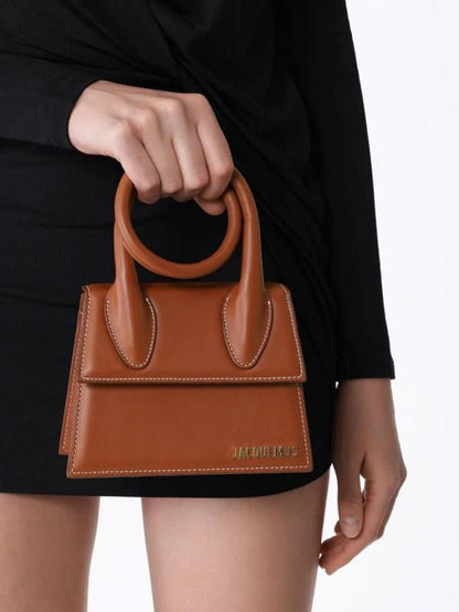 Jaccquemus Le Chiquito Noeud mini leather bag with box premium quality