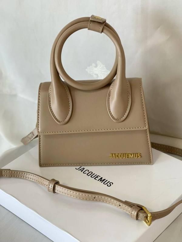 Jaccquemus Le Chiquito Noeud mini leather bag with box premium quality