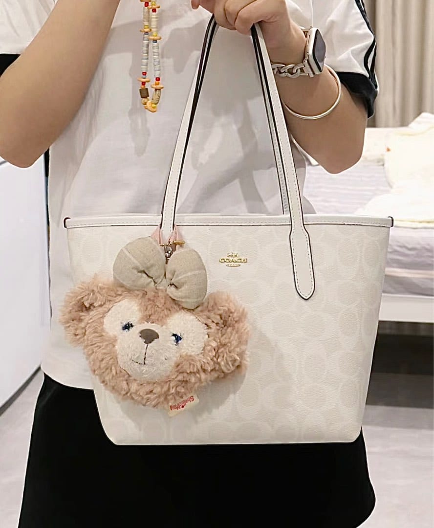 Coaach tote bag with bear charm &amp; ogbox