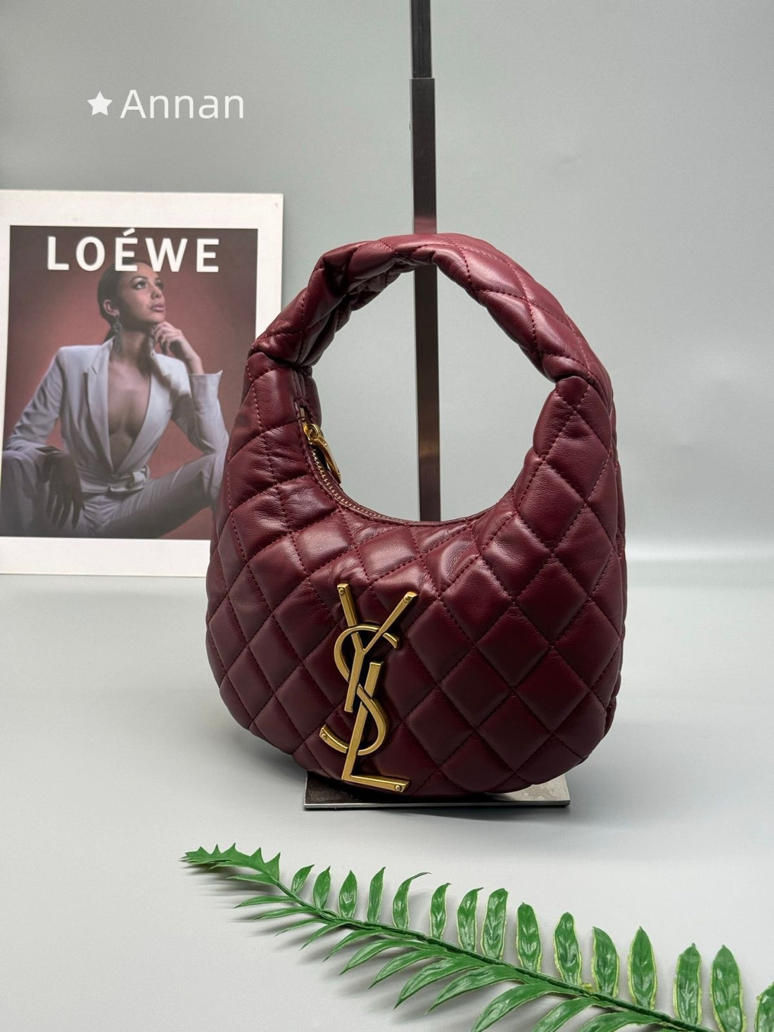 saiint luarent Icare Quilted Nappa Hobo Shoulder Tote Bag With Original Dust Cover &amp; Tags