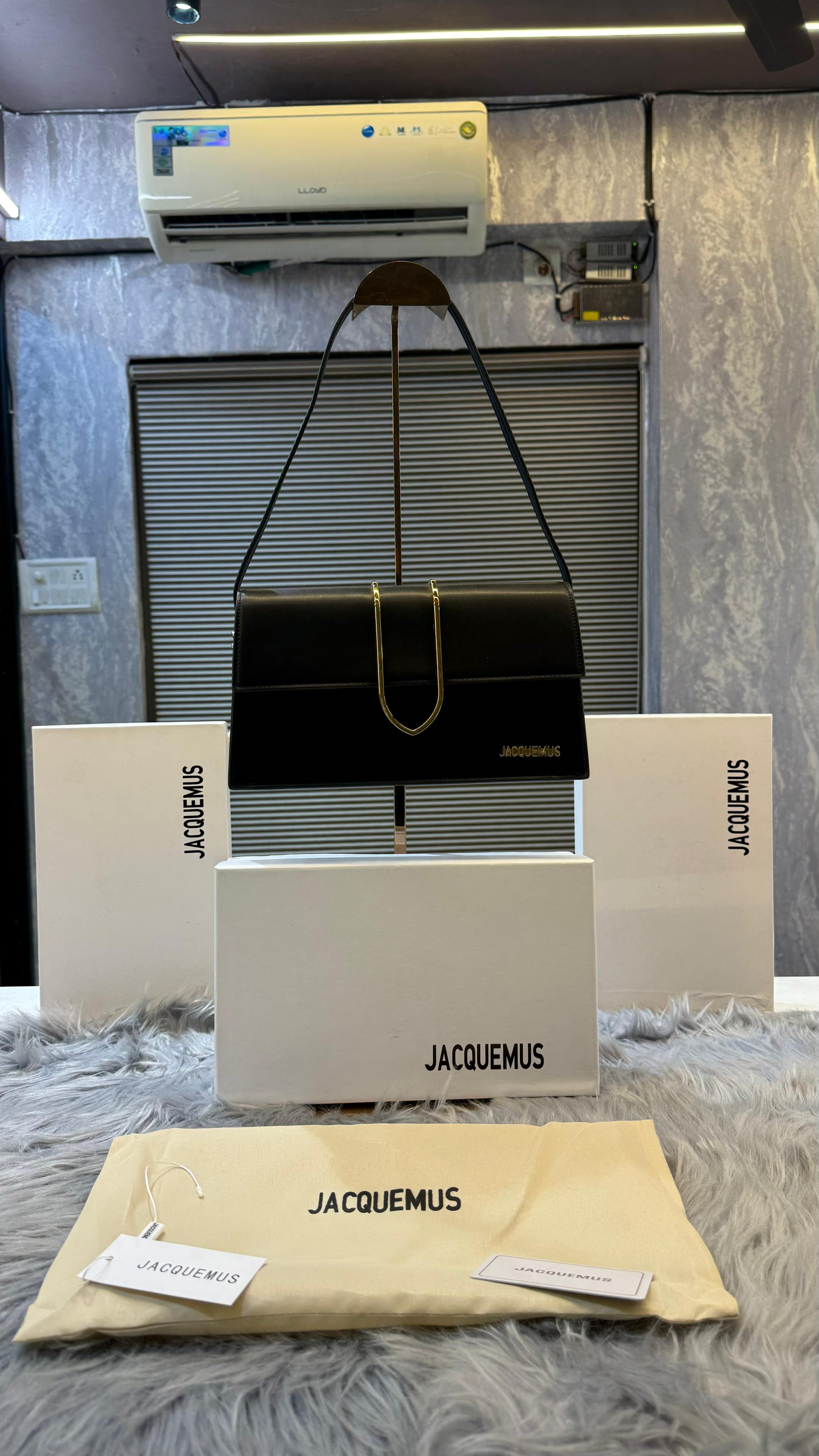 Jacqueemus Leather Bambino With Sling Strap OG Box &amp; Dust Bag