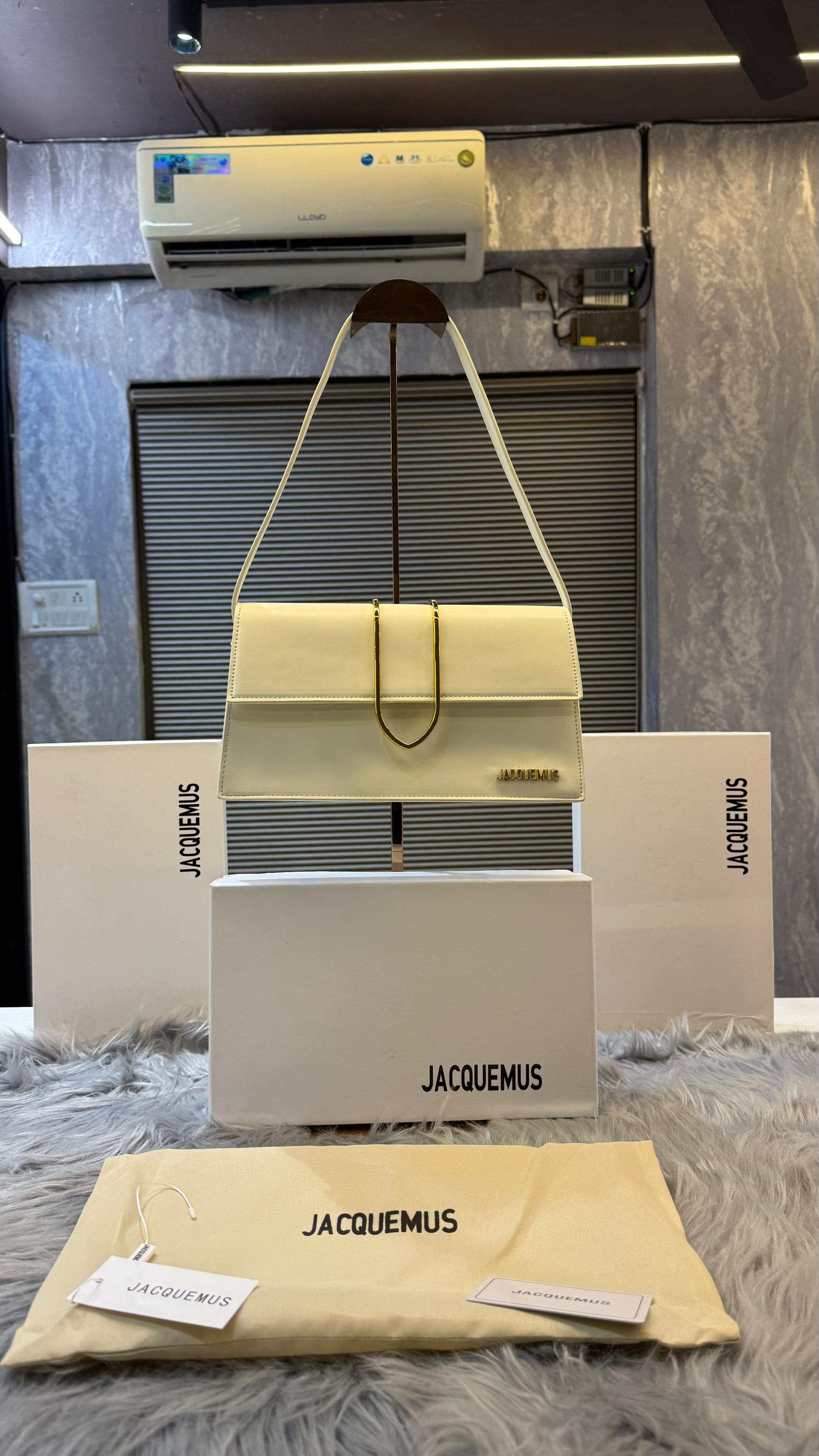 Jacqueemus Leather Bambino With Sling Strap OG Box &amp; Dust Bag