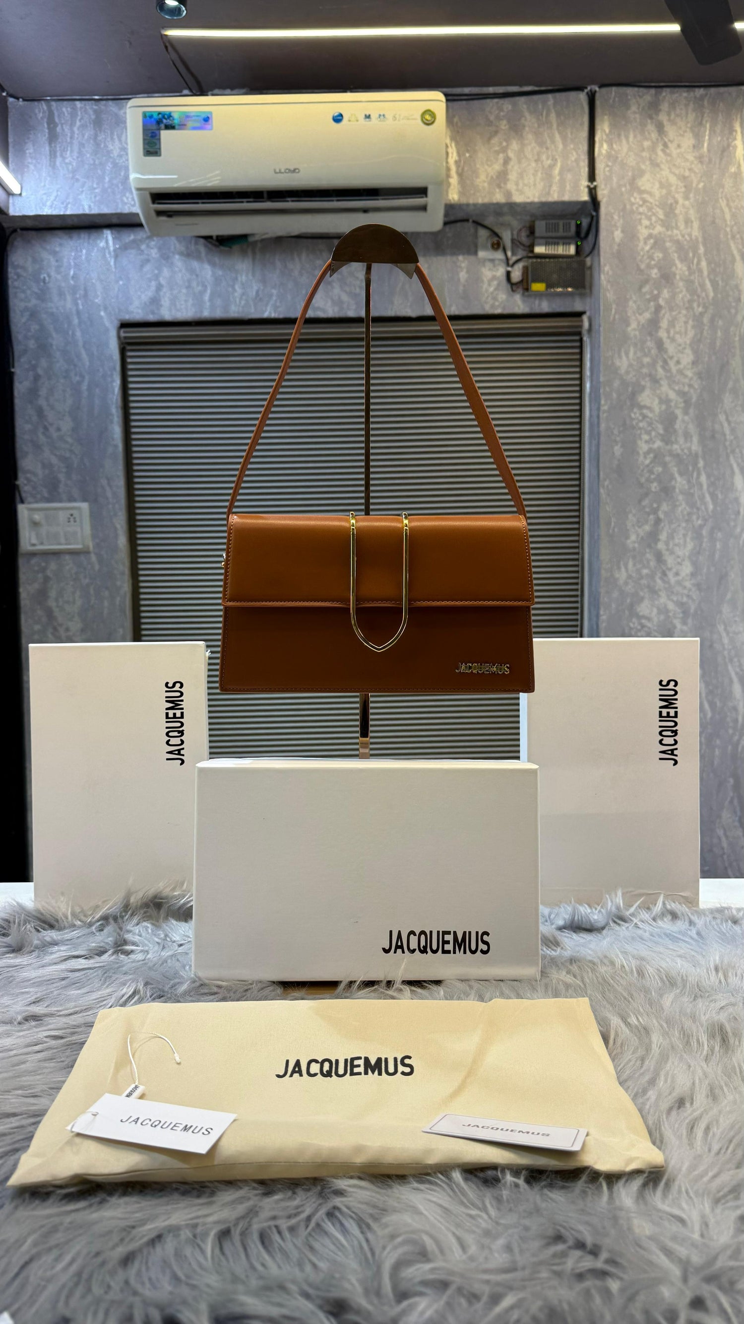 Jacqueemus Leather Bambino With Sling Strap OG Box &amp; Dust Bag