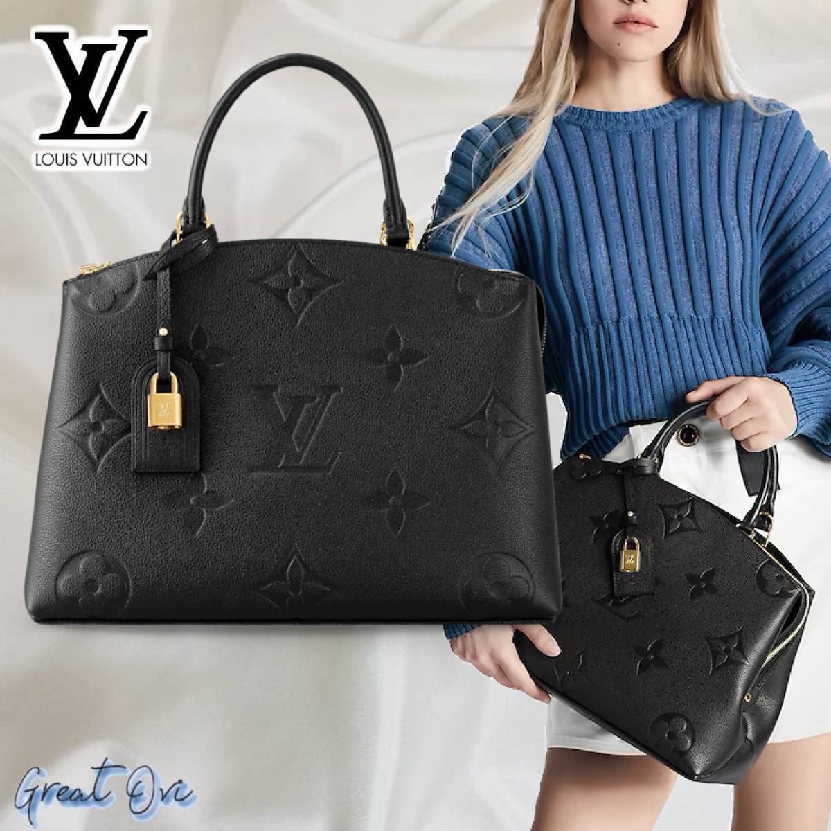 Louiis Vuitton Palais Handbag With Double Box premium quality