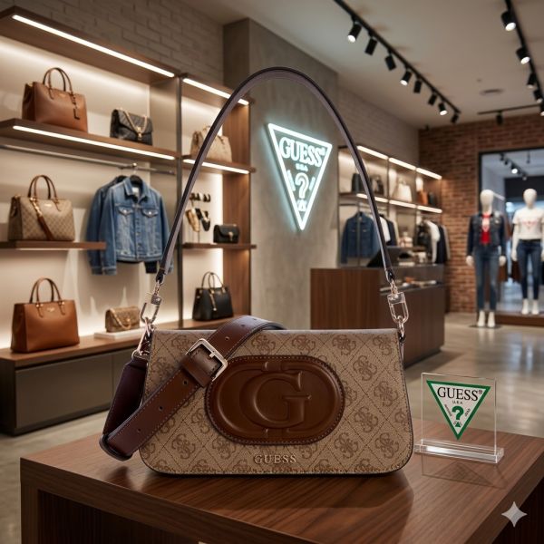 Gueess flap shoulder bag premium quality with og box