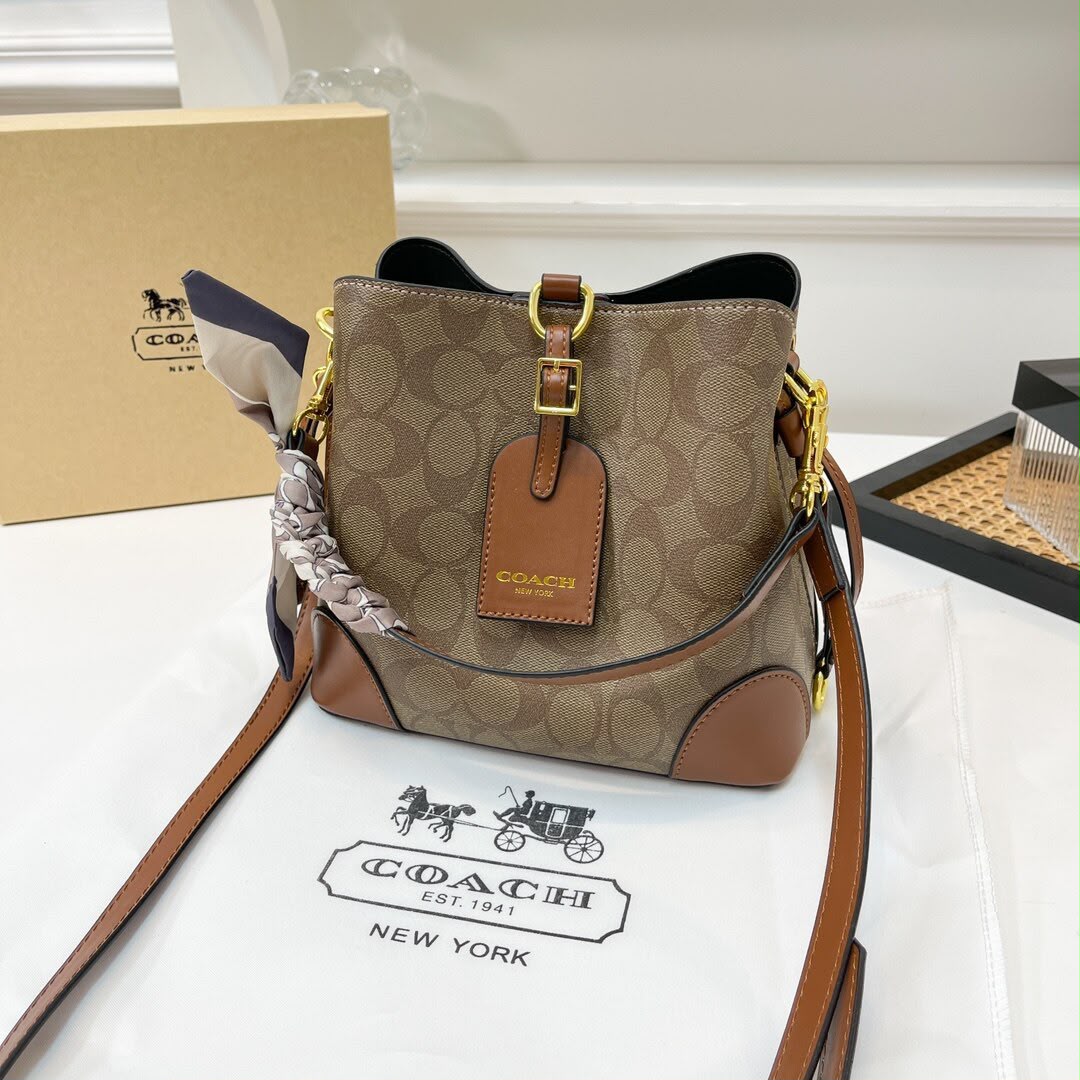 Coachh Bucket Bag With Double Box DustBag