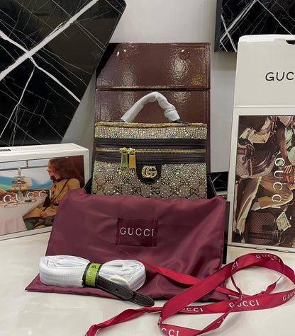 Guccii vanity bag premium quality with Double box packing