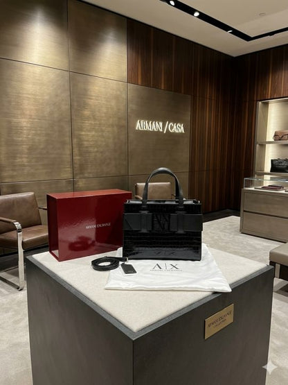 Armanii Large Satchel Bag With Original Box Dust Cover