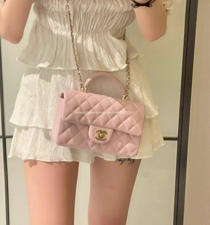 chanell Mini Flap bow charm Bag with box premium quality