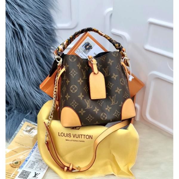 Louis vuitton Bucket Sling Bag With Box Dust Bag Sling Belt