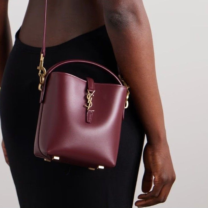 saiint laurrent bucket bag with og box