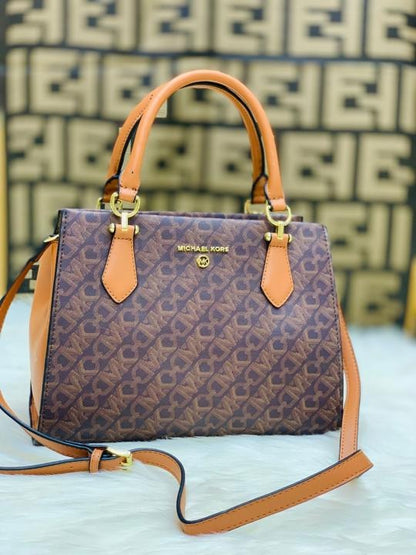 Miichael korrs cynthia small signature logo satchel