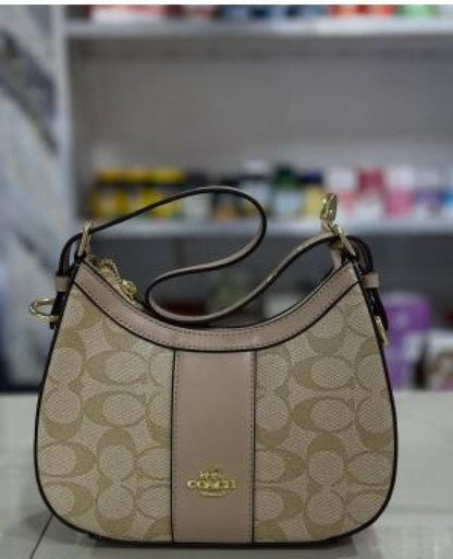 Coaach kleo hobo bag in signature canvas bag with box