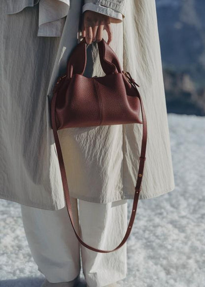 Poleene Numero Neuf Leather Shoulder Bag with box